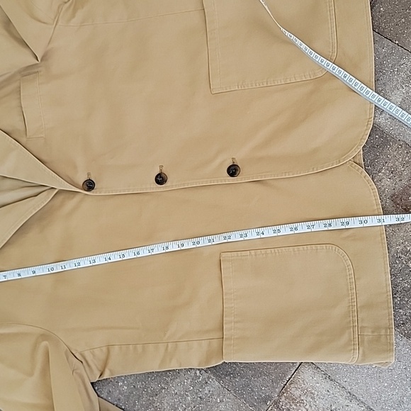 J. Peterman Jacket Sport Coat Blazer Work Field Travel Camel Color Sz 46 Or XL - Picture 7 of 11